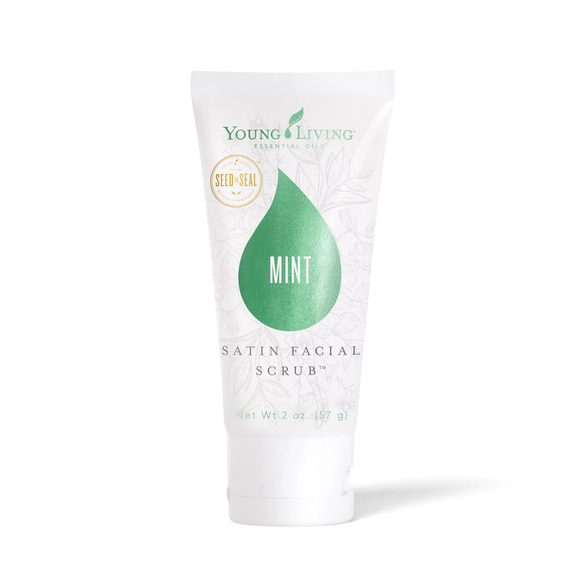 Satin Facial Scrub - Mint, 57 g