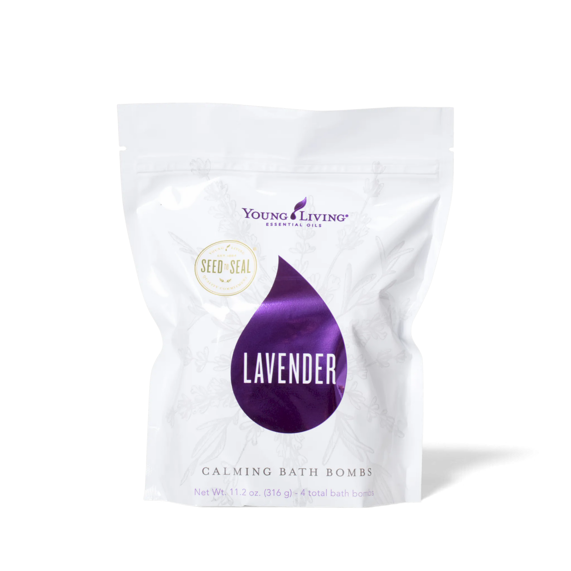 Lavender Calming Bath Bombs, pack of 4