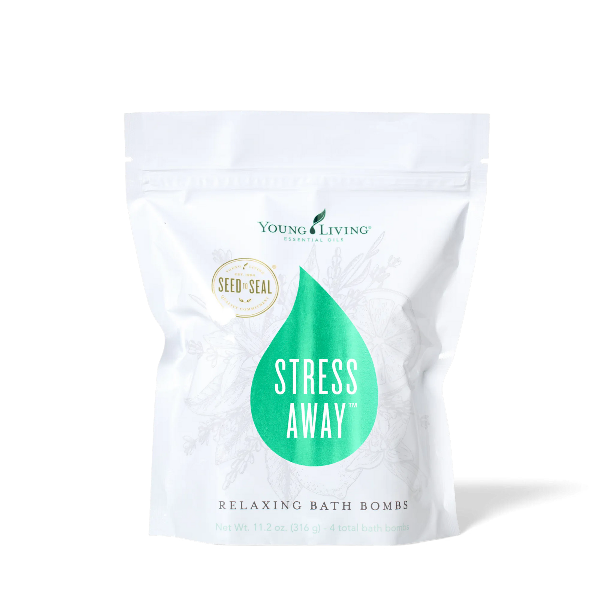 Stress Away Relaxing Bath Bombs, pack of 4