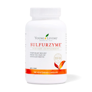 Sulfurzyme dietary supplement bottle, 180 vegetarian capsules