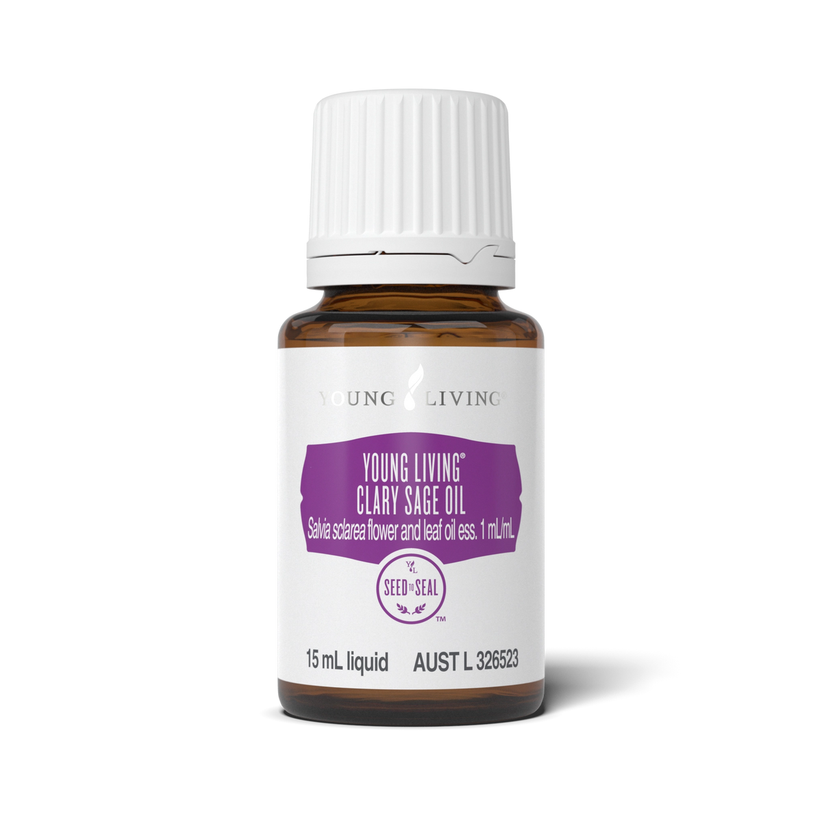 Clary Sage Wellness Essential Oil 15 ml bottle