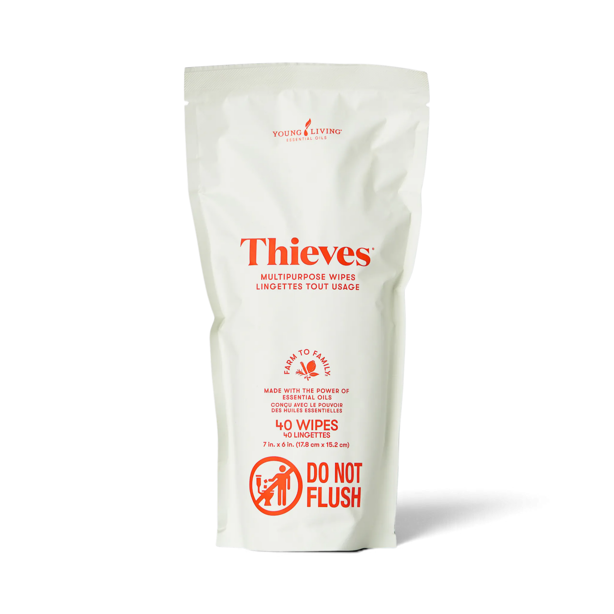 Thieves Multi-Purpose Cleaning Wipes, pack of 40